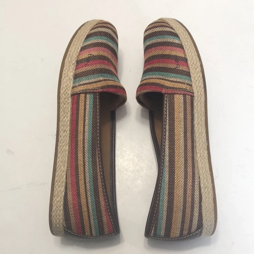 B.O.C Multi-Color Fabric Upper Slip-On Espadrilles size 8